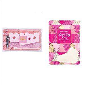 Pedicure Set and Moisturizing Foot Mask Set nwt